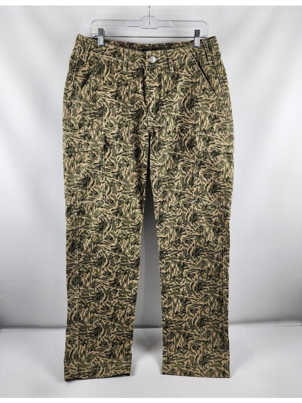 True Religion Jeans Mens 31x32 Multi Abstract Camo Cargo Denim NWT